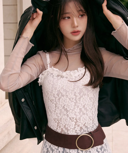 [Ive Wonyoung Worn] Rola Rola Lace Layered Onepiece