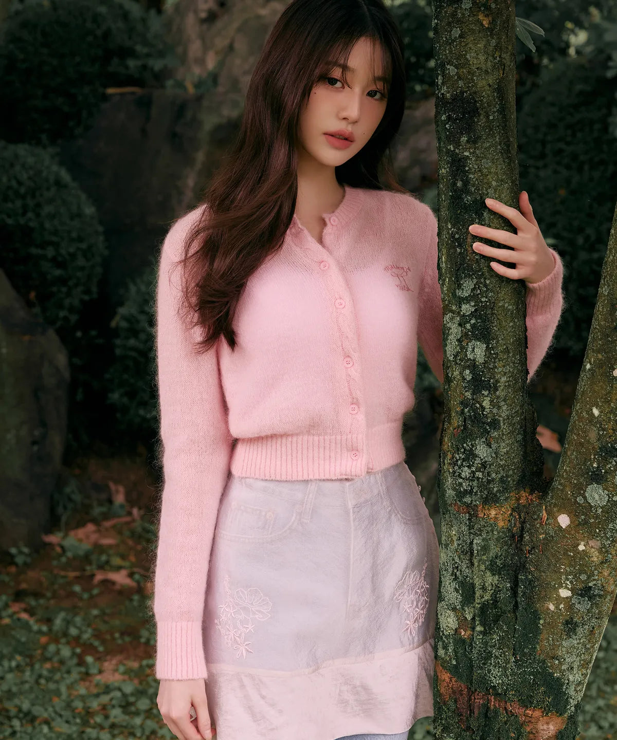 [Jang Wonyoung Pick] ROLAROLA MOHAIR WOOL BLENDED CARDIGAN