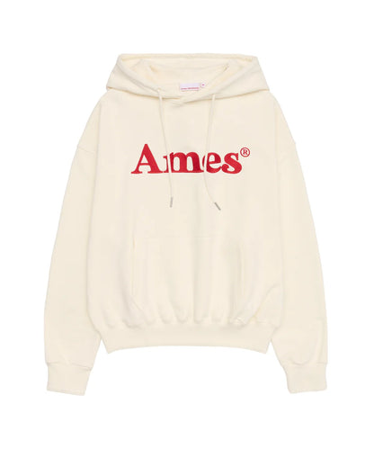 [Qwer Pick] 25FW Ames Basic Logo Hoodie Cream