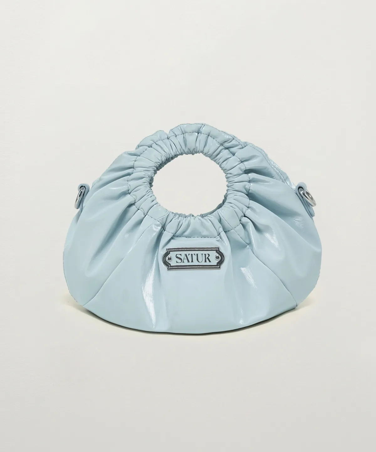 トートバッグ SATUR [Park Gyu-young PICK] Scrunchie Mini Tote and Cross Ba Park Gyu-young Pick] Satur Scrunchie Mini Tote and Cross Bag