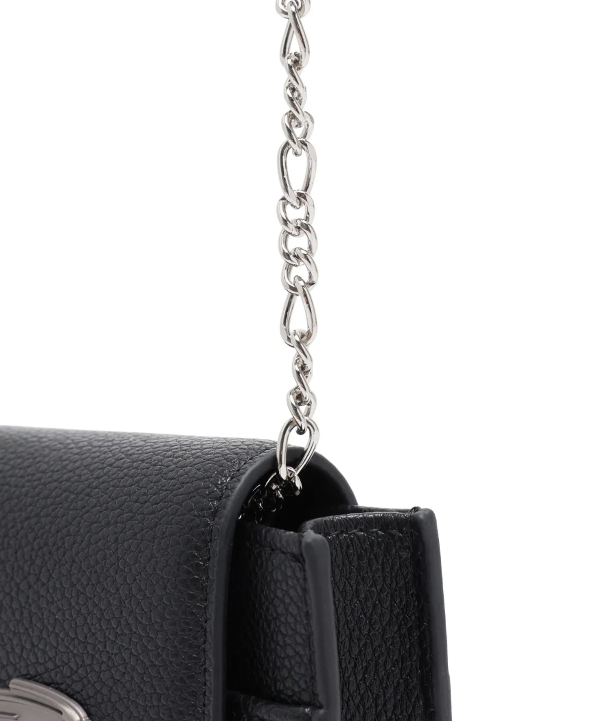 IVEレイ着用 ★OPENING PROJECT★Micro Chain Cross Bag Ive Rei Pick] Opening Project Micro Chain Cross Bag - Black
