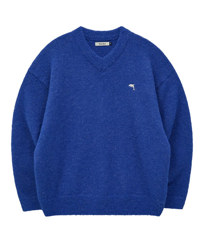 [THE BOYZ Juyeon Worn] Wai Kei Dolphin Hairy V-Neck Knit