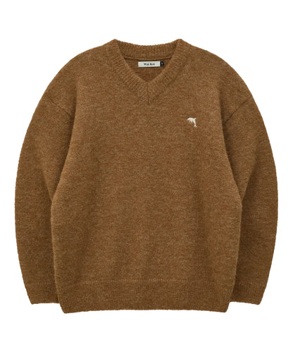 [THE BOYZ Juyeon Worn] Wai Kei Dolphin Hairy V-Neck Knit