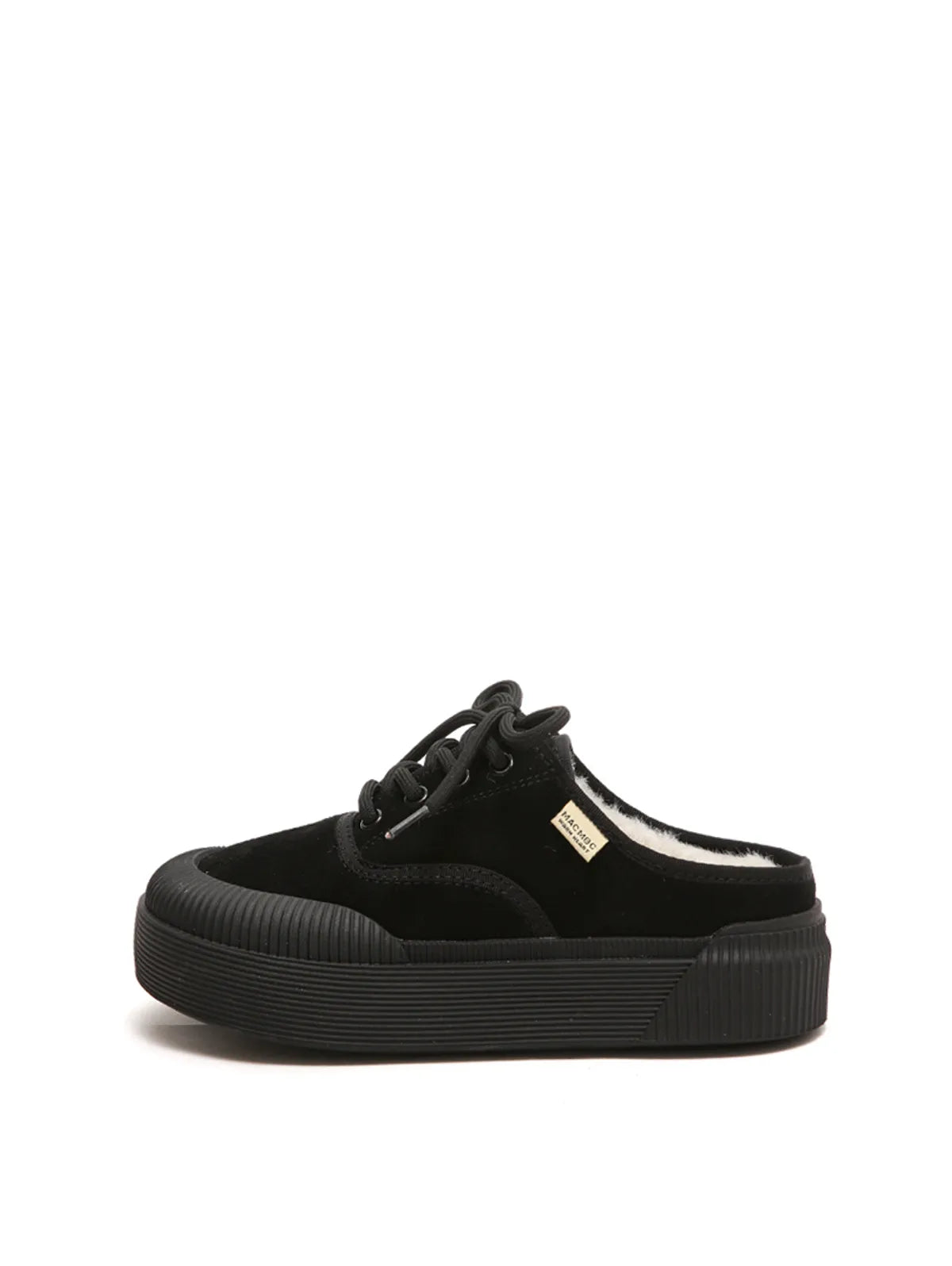 Macmoc Ddubi Cowhide Winter Mule Slider 3.5cm