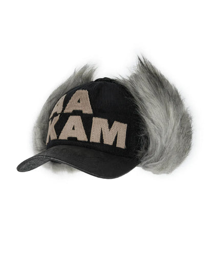 [NCT Wish Ryo Worn] Aakam Leather Mixed Trapper Cap (Black)