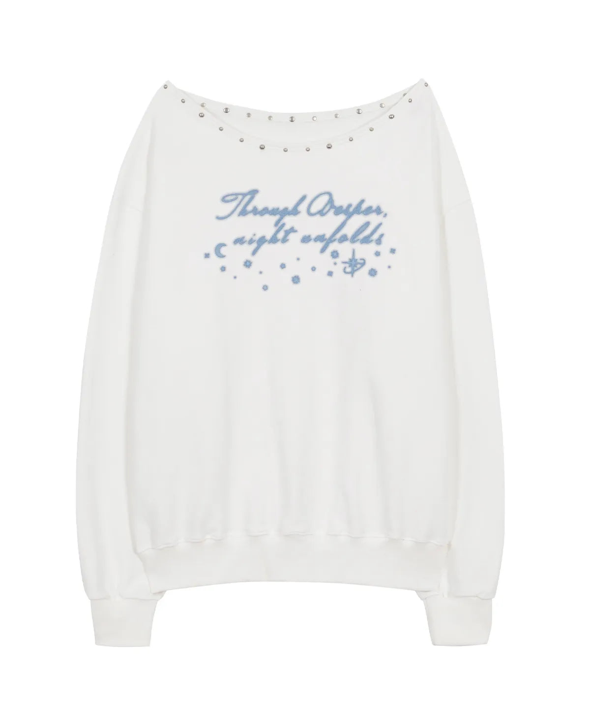 ILLIGO -  One Shoulder Boat Neck Sweatshirts