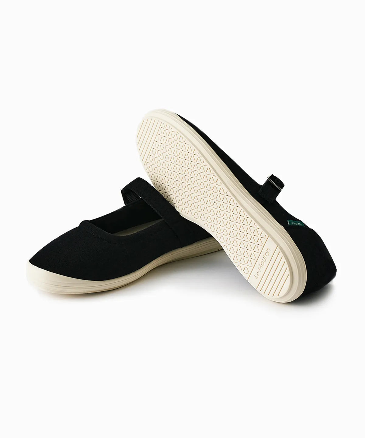 [Lim Yoona X LE MOUTON] Wool Flat Mary Jane Shoes