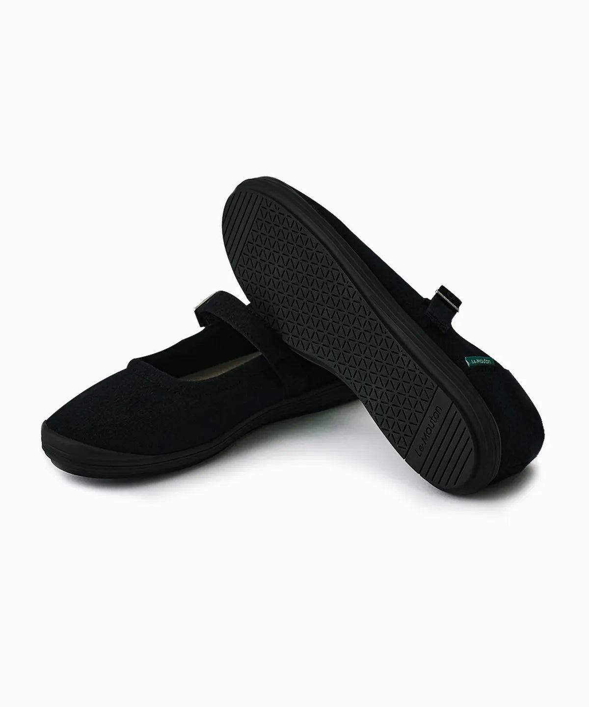 [Lim Yoona X LE MOUTON] Wool Flat Mary Jane Shoes