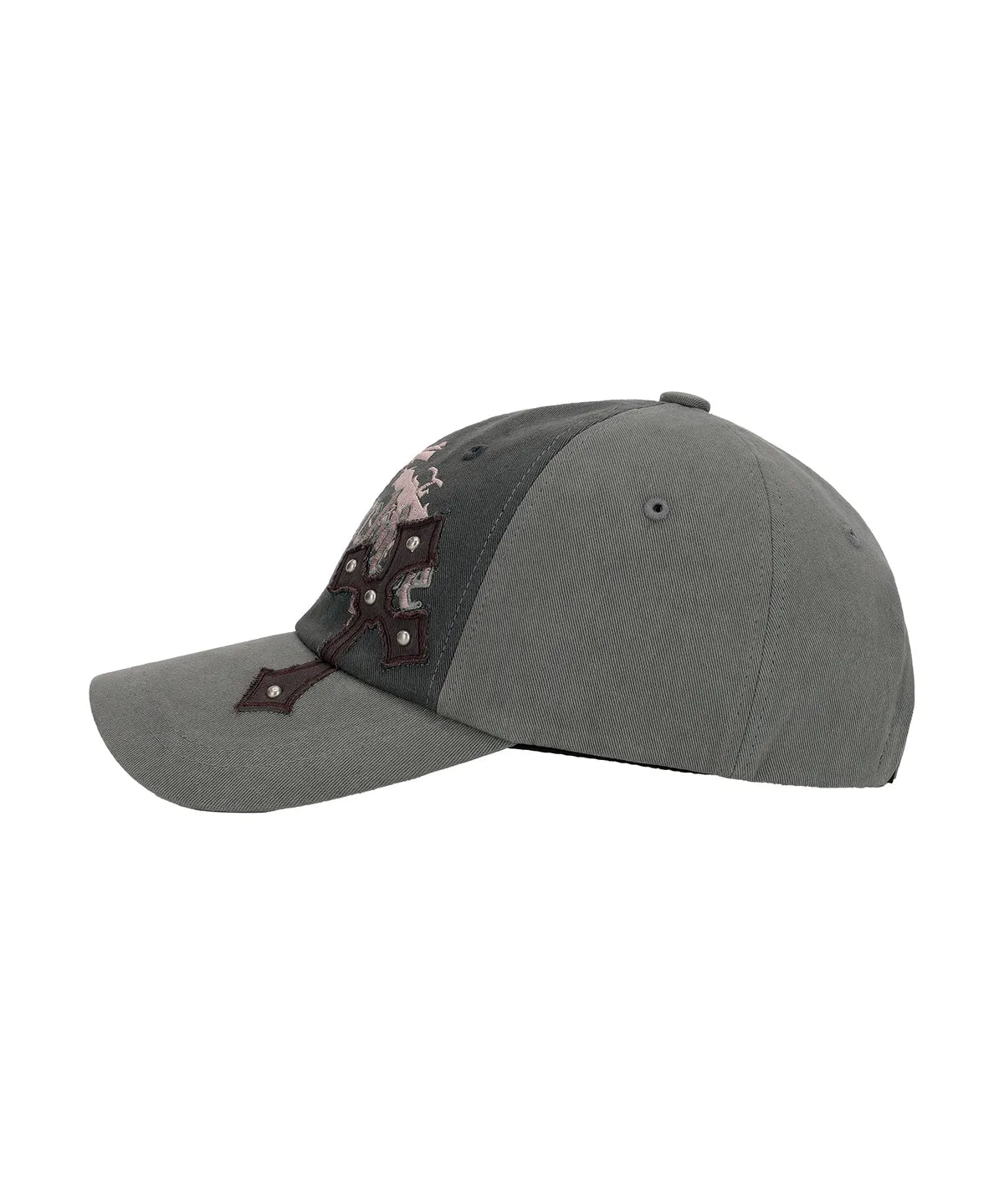 [Ive Gaeul Worn] Gila Archive Cross Patched Pistol Ballcap Gray