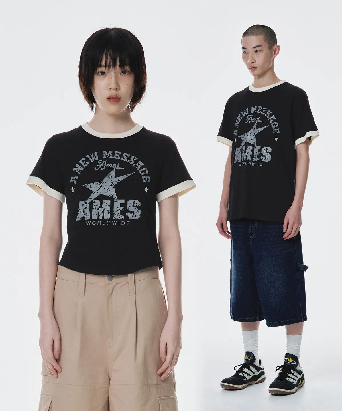 [Ateez Wooyoung Worn] Ames Worldwide Vintage Star Tee