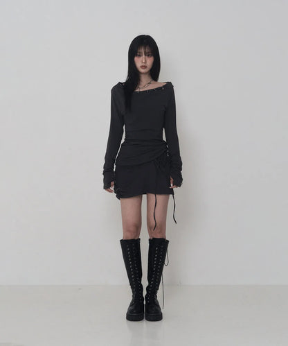 ETRE AU SOMMET Piercing Drape Set-Up Long Sleeve