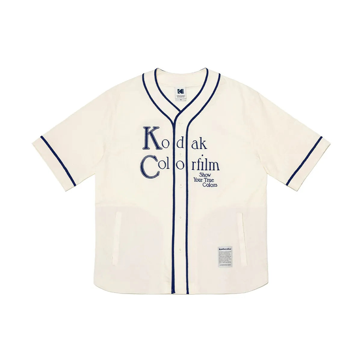 ◆KODAK◆ Breeze Light Seersucker Baseball Shirt IVORY K5223 TXT Beomgyu Worn] Kodak Breeze Light Seersucker Baseball