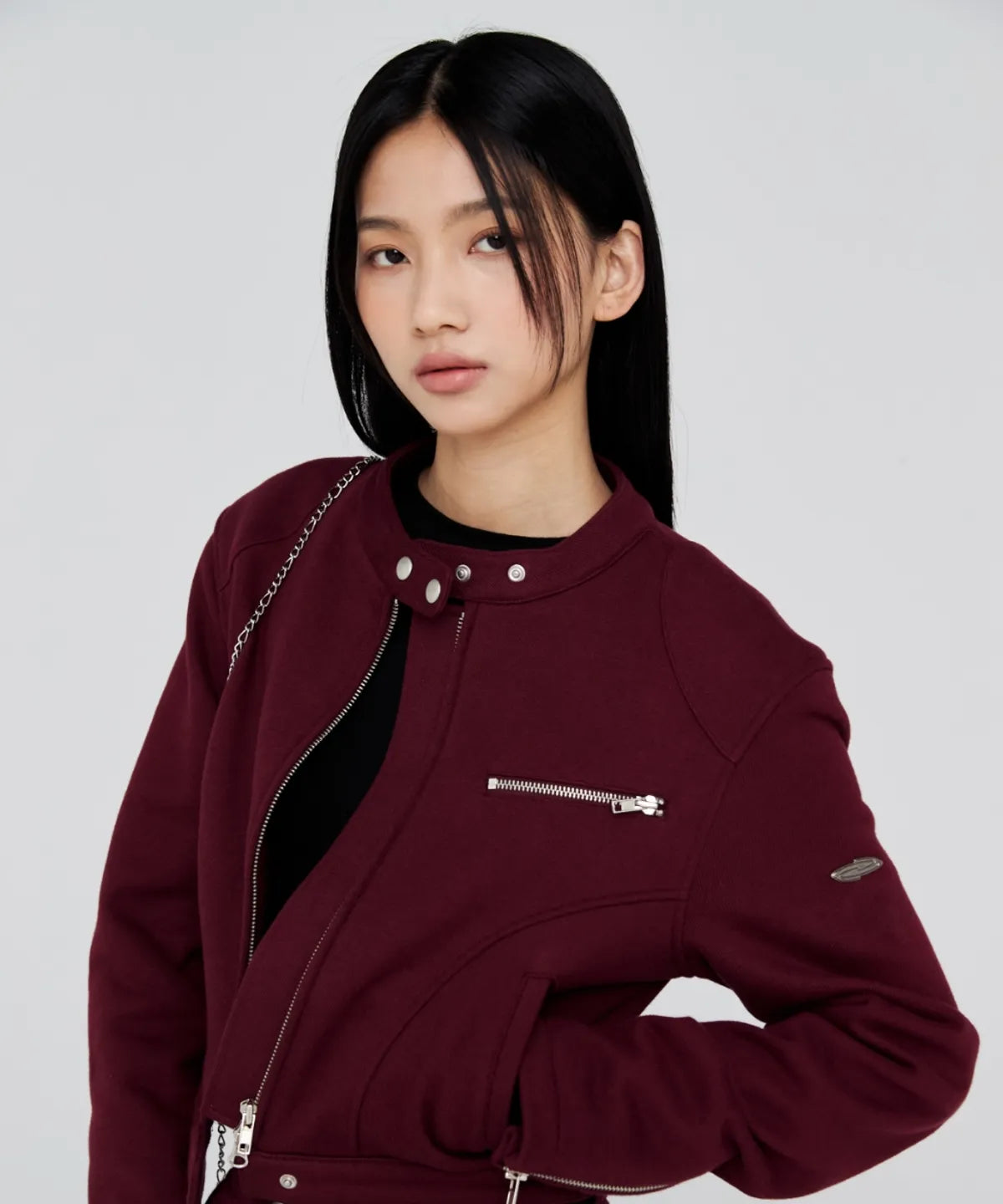 [Ive Rei Pick] Opening Project W Biker Jersey Jacket