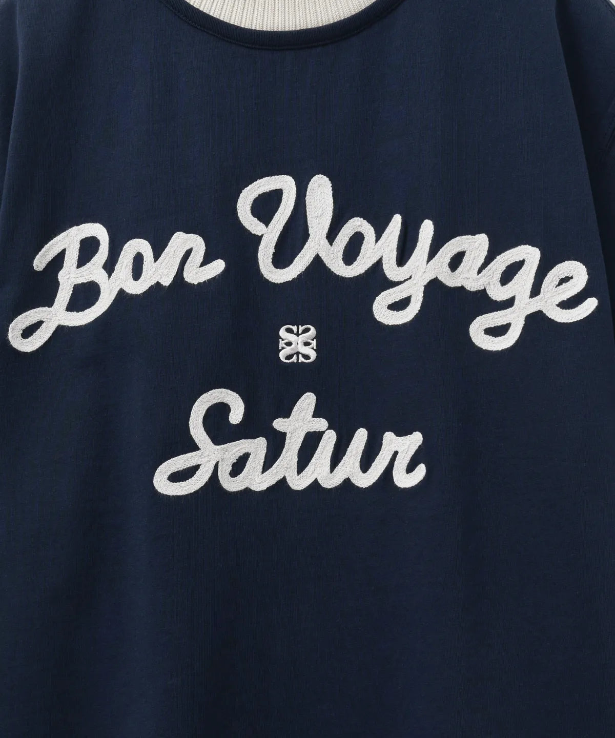 [Kpop Fave Pick] Satur Logo Embroidered Voyage Short Sleeve T-Shirt