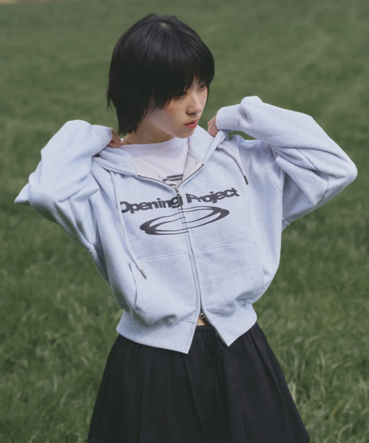 [Ive Rei Pick] Opening Project W Identity Hoodie Zip-up