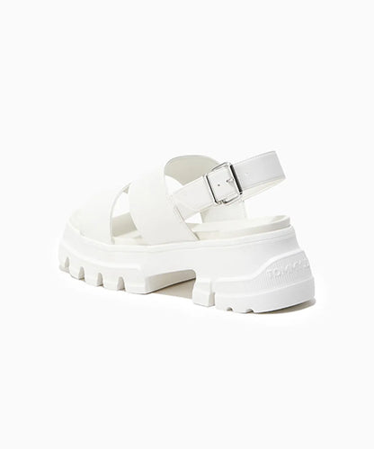 [Ive wonyoung Worn] Tommy Jeans Sashi Leather Platform Sandals