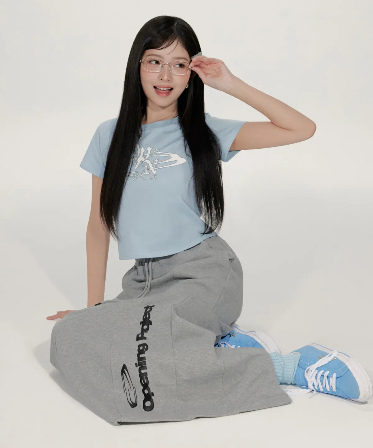 [Ive Rei Pick] Opening Project W Cropped OPN Half T-Shirt