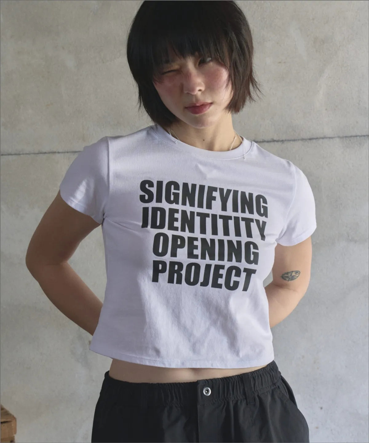 [Ive Rei Pick] Opening Project W Signifying Cropped T-Shirt