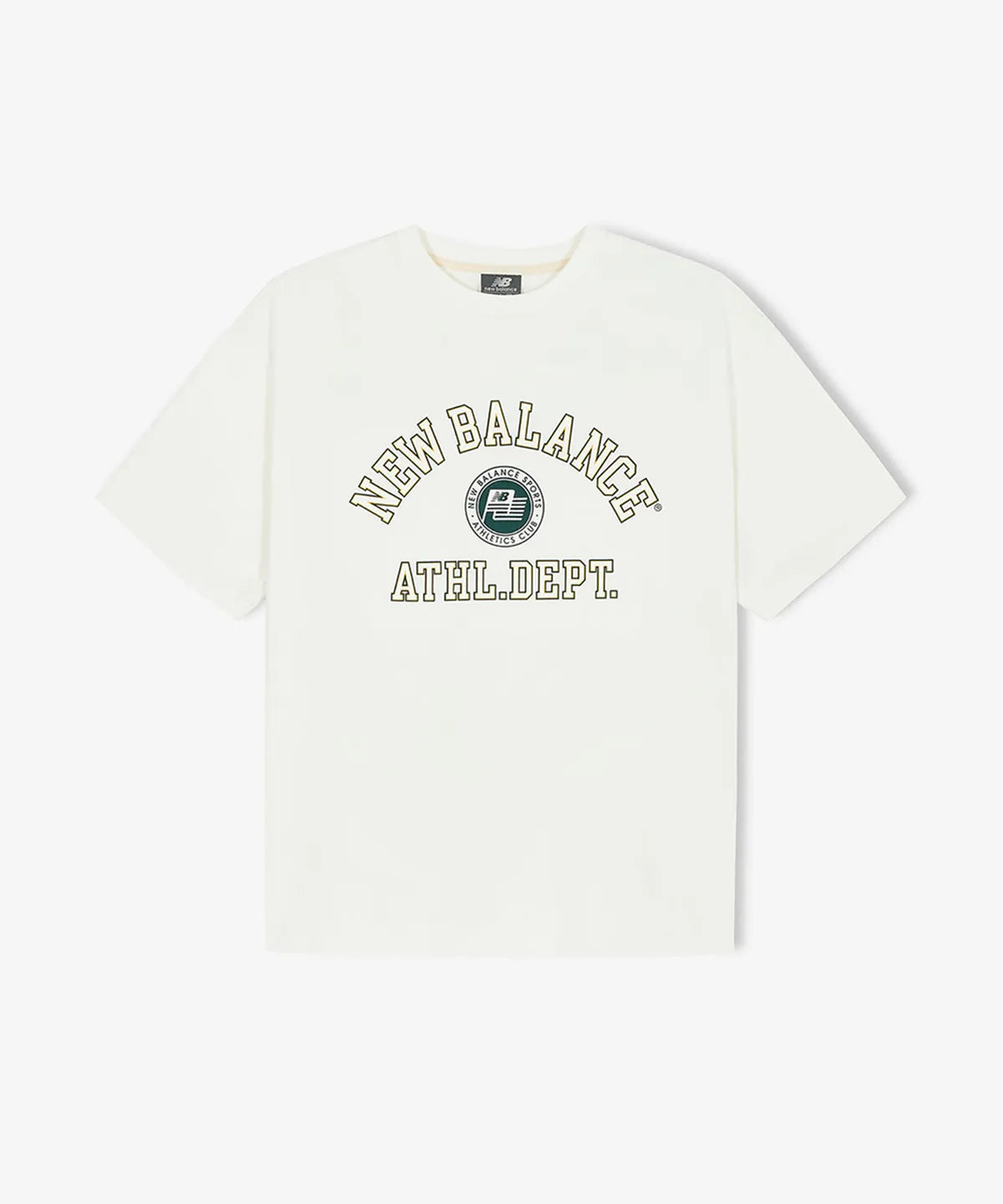 【New Balance】UNI COLLEGE CLUB SHORT SLEEVE T-SHIRT Aespa Winter Pick] New Balance UNI College Club Short Sleeve