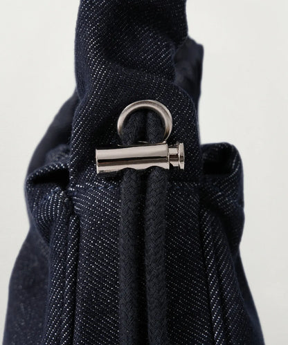 [Park Gyu-young Pick] Satur Scrunchie Small Denim Shoulder Bag Indigo