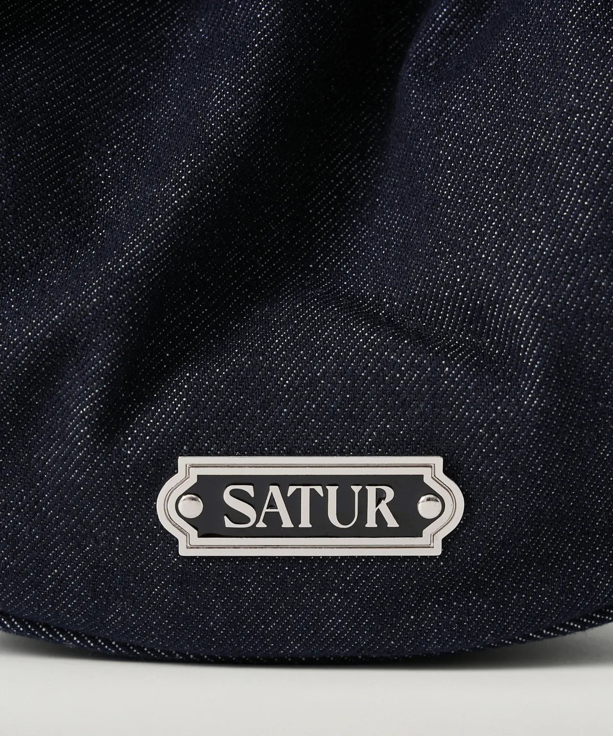 [Park Gyu-young Pick] Satur Scrunchie Small Denim Shoulder Bag Indigo