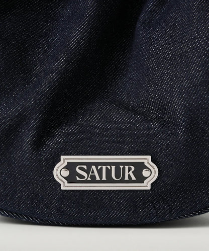 [Park Gyu-young Pick] Satur Scrunchie Small Denim Shoulder Bag Indigo