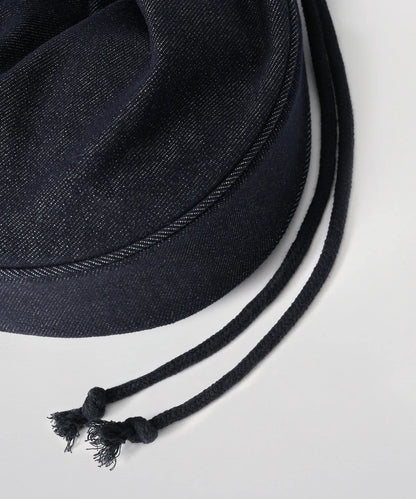 [Park Gyu-young Pick] Satur Scrunchie Small Denim Shoulder Bag Indigo