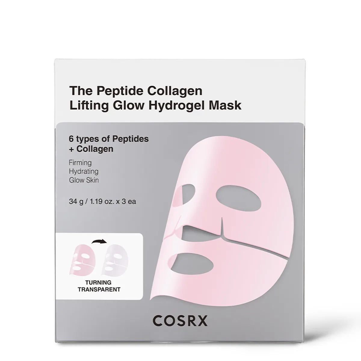 [NCT Mark Pick] Cosrx The Peptide Collagen Lifting Glow Hydrogel Mask_3 Sheets