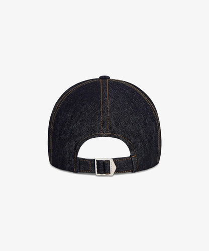[Ateez San Worn] VARZAR Curved Denim Stitch Detail 5-Panel Ball Cap