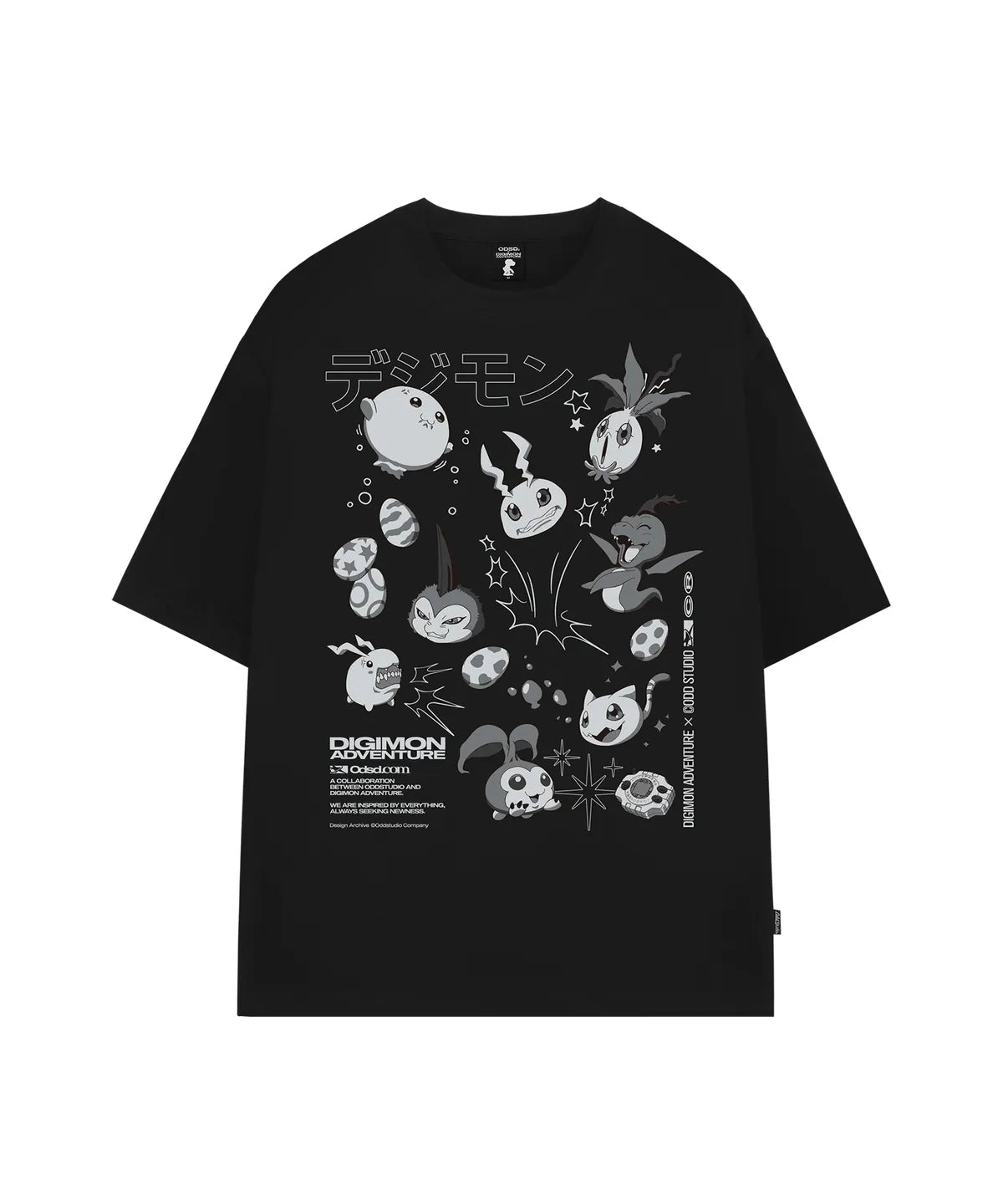 [Digimon X Odd Studio] In-Training II Stage Digimon Overfit T-shirt