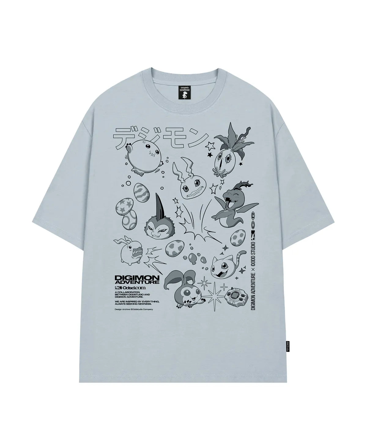 [Digimon X Odd Studio] In-Training II Stage Digimon Overfit T-shirt