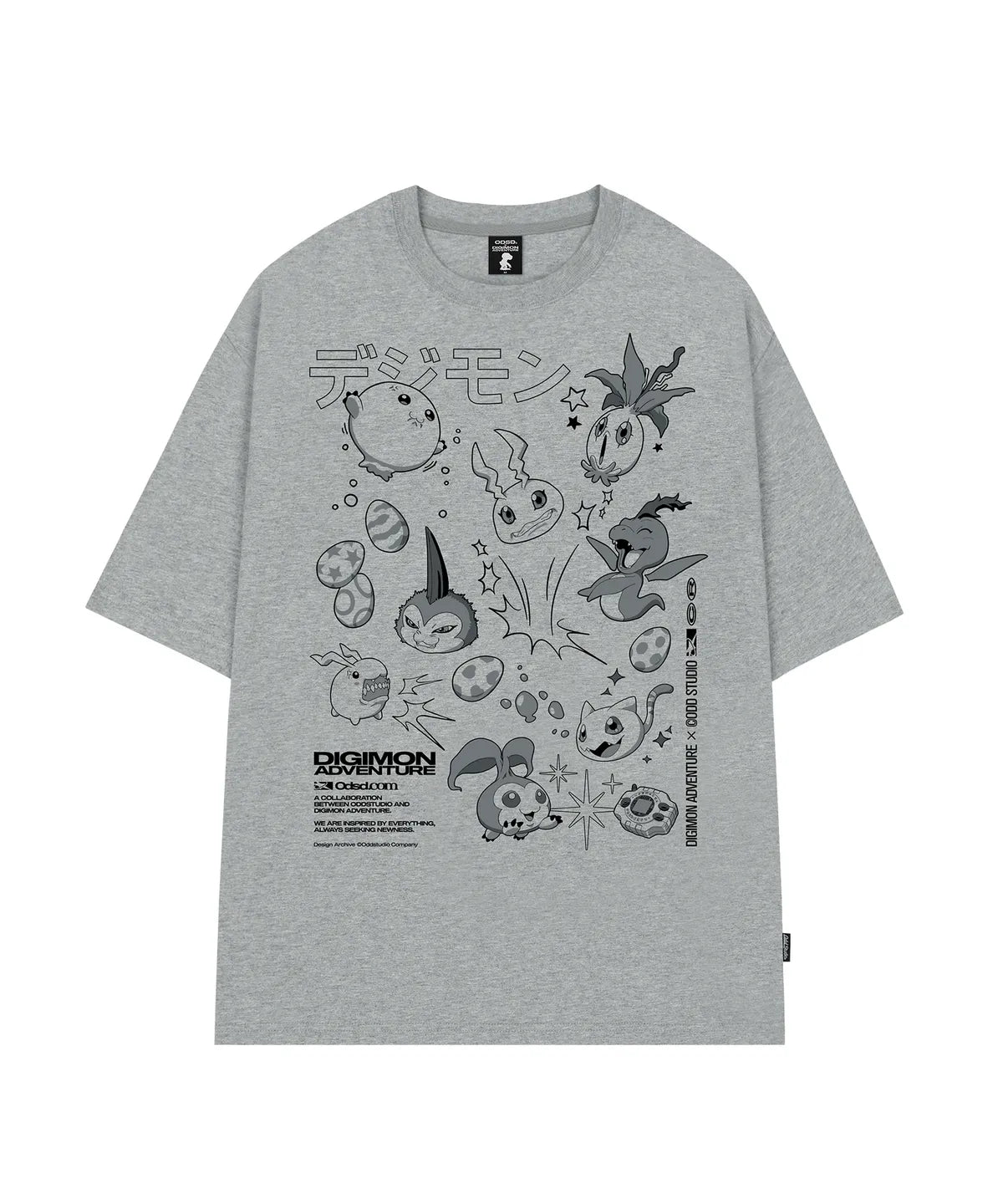 [Digimon X Odd Studio] In-Training II Stage Digimon Overfit T-shirt