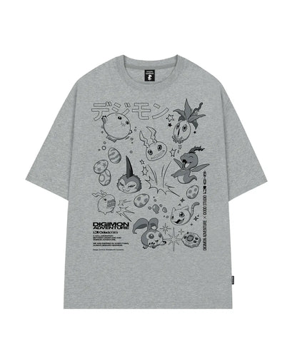 [Digimon X Odd Studio] In-Training II Stage Digimon Overfit T-shirt