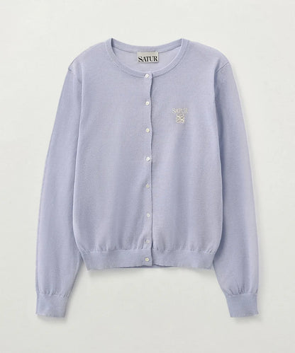 [Park Gyu-young wearing] Satur (W) Sheer Linen Long Sleeve Cardigan