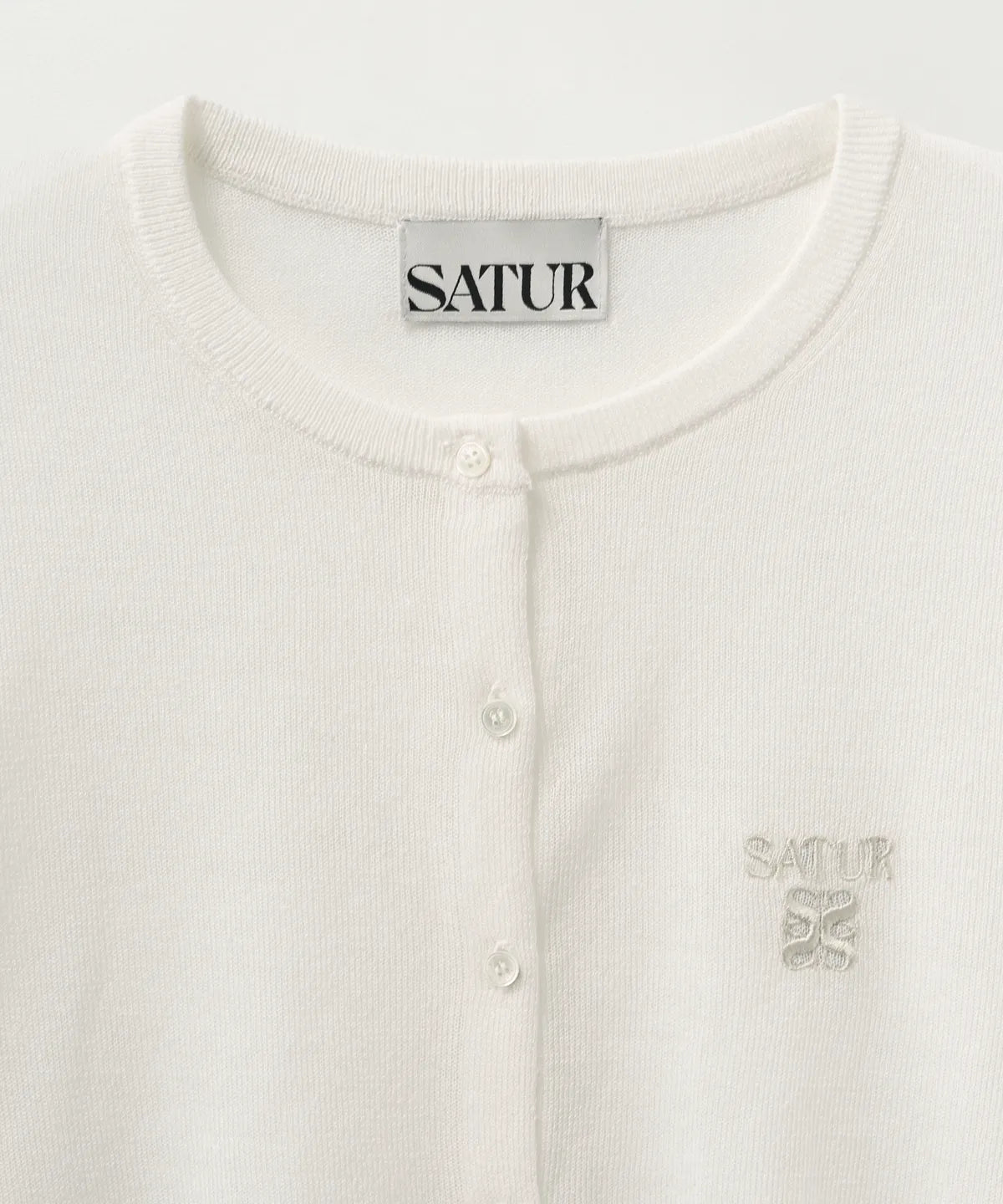 [Park Gyu-young wearing] Satur (W) Sheer Linen Long Sleeve Cardigan