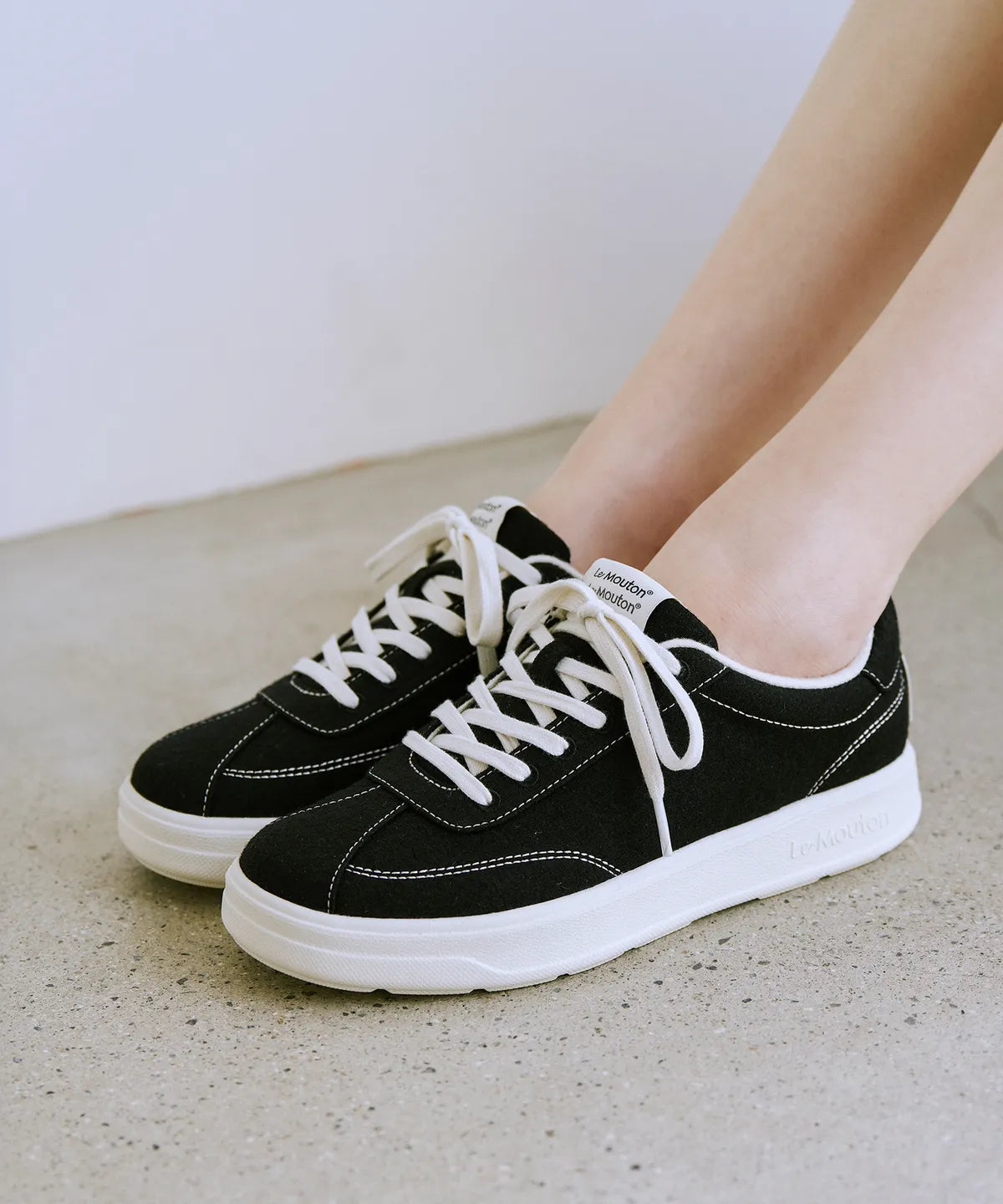 [Lim Yoona X LE MOUTON] Le Mouton Up Merino Wool Sneakers
