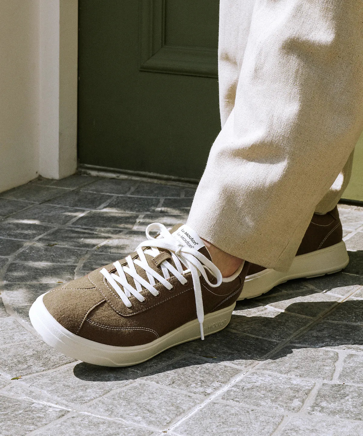 [Lim Yoona X LE MOUTON] Le Mouton Up Merino Wool Sneakers
