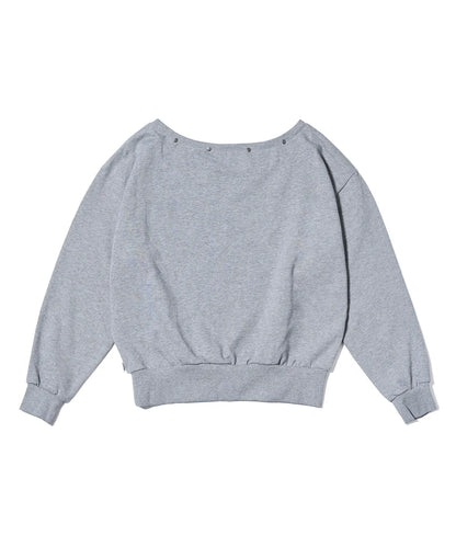 YOUHEE Youheetic Hotfix Off-Shoulder Sweatshirt