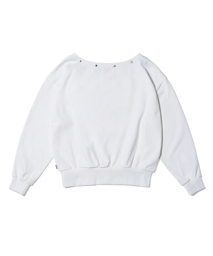 YOUHEE Youheetic Hotfix Off-Shoulder Sweatshirt