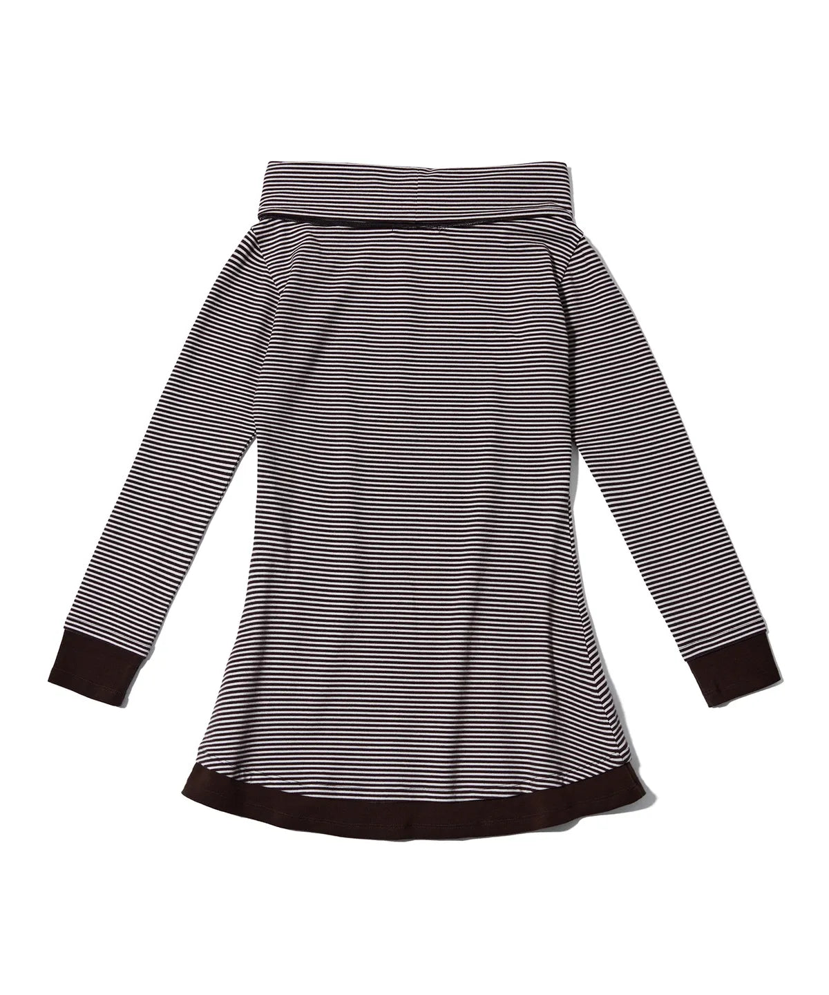 YOUHEE Stripe Off-Shoulder Dress