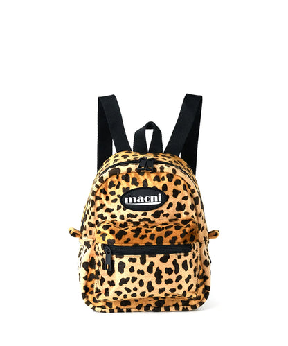 Macni - Peppy Micro Backpack, Glossy Slim Pouch & Meow Cat Keyring Set