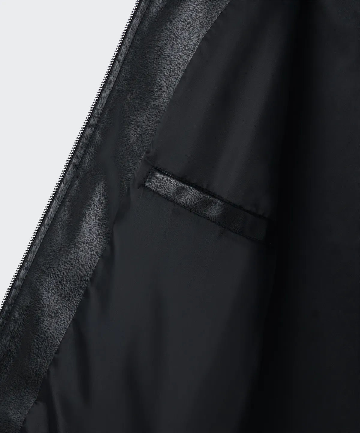 [Lee Do-hyun Pick] 25FW MS Faded Synthetic Leather Drizzler Jacket - Black