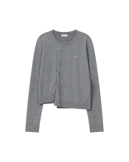 [Cho Yi-hyun Pick] Miseki Seoul Origami Pleats Knit Top