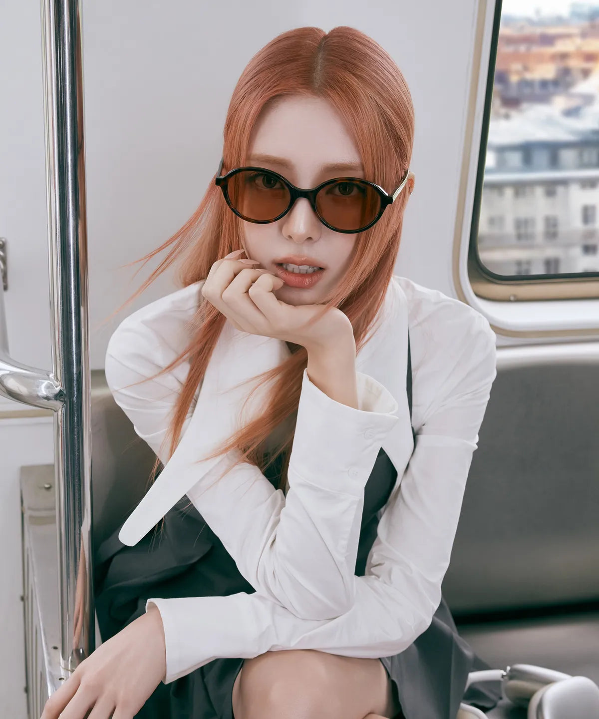 [Itzy Yuna Worn] ViewMapLAURA_ Retro Round Sunglasses