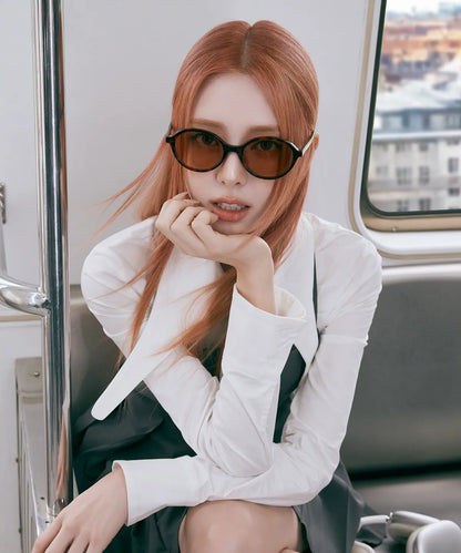 [Itzy Yuna Worn] ViewMapLAURA_ Retro Round Sunglasses