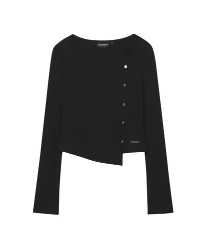 Illit X Superdry W Unbalanced Slim Fit Long Sleeve T-Shirt