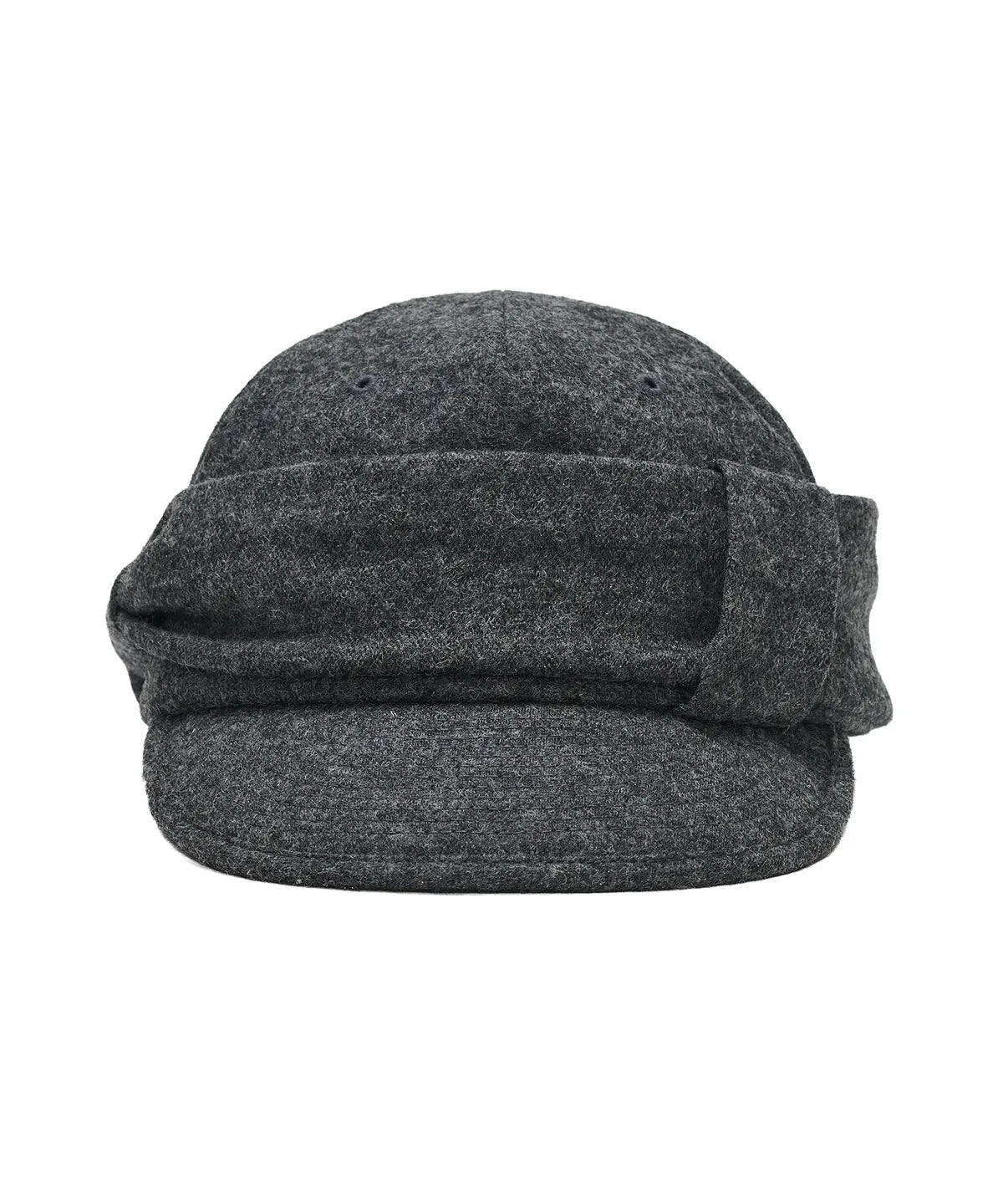 [Illit Wonhee Worn] Type Service Wool Belted Cap [Charcoal]