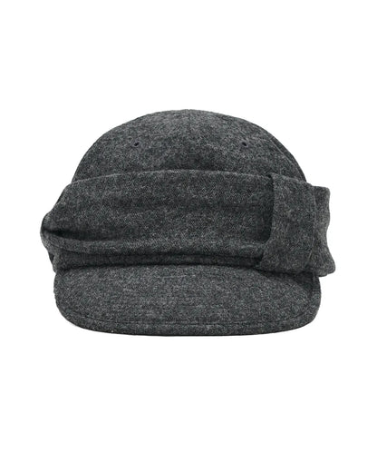 [Illit Wonhee Worn] Type Service Wool Belted Cap [Charcoal]
