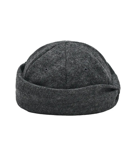 [Illit Wonhee Worn] Type Service Wool Belted Cap [Charcoal]