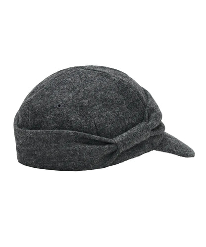 [Illit Wonhee Worn] Type Service Wool Belted Cap [Charcoal]